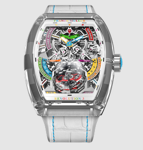 Review Franck Muller Vanguard Sapphire Replica Watch V 50 REV 3 PR SQT COL DRM SAPPHIRE